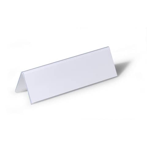 Portanomi DURABLE da tavolo polietilene trasparente inserto 61/122 x 210 mm conf. 25 - 805219